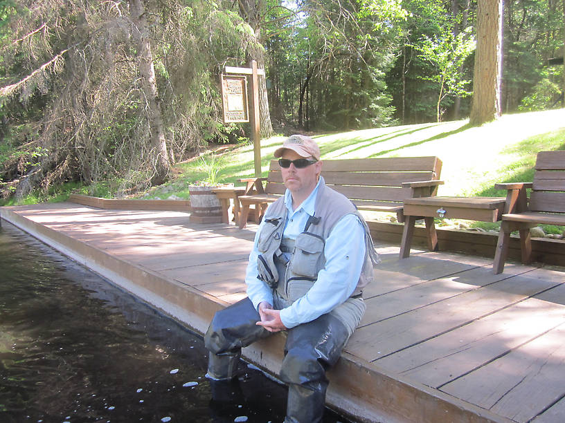 John on dock of Ginger Quill.