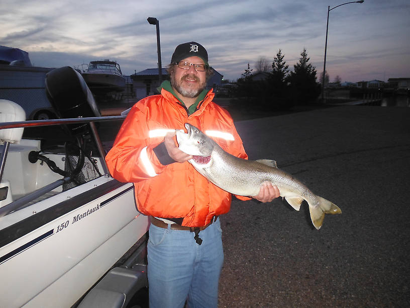 10.4 lb. 30" laker from Lake Huron, in less than 20 feet of water