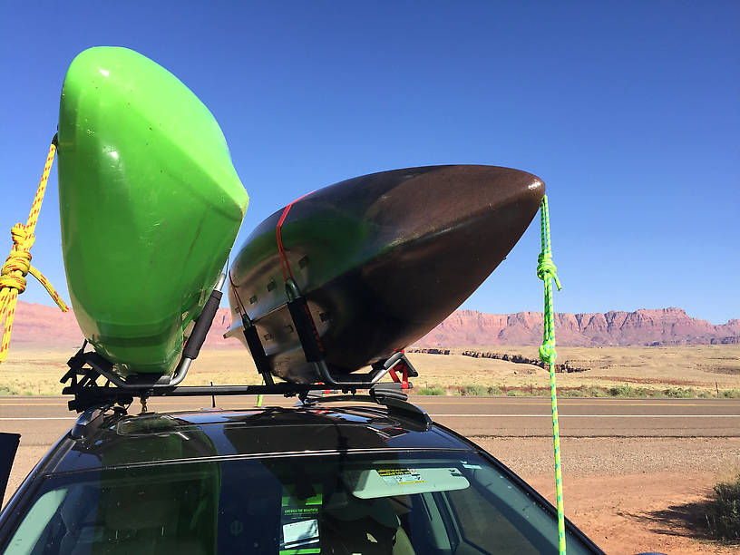 Vermillion Cliffs and Kayaks.