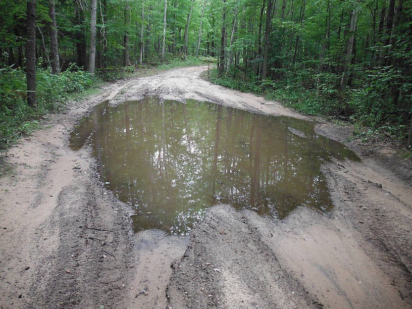 No, this does NOT look like a Chevy Cobalt trail...good thing I don't mind hiking!