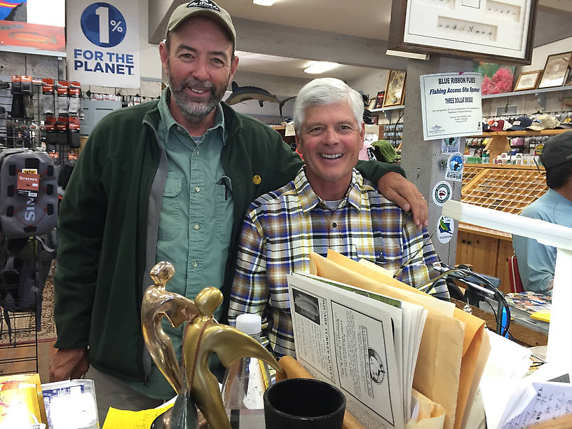 Two Michigan Boys! Craig Mathews at Blue Ribbon Flies in West Yellowstone