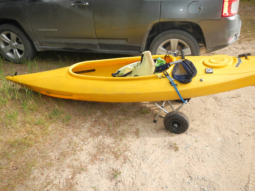 A picture of my kayak on wheels for David