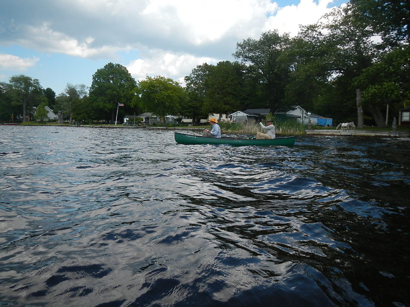 The open lake proved to be a bit too windy...