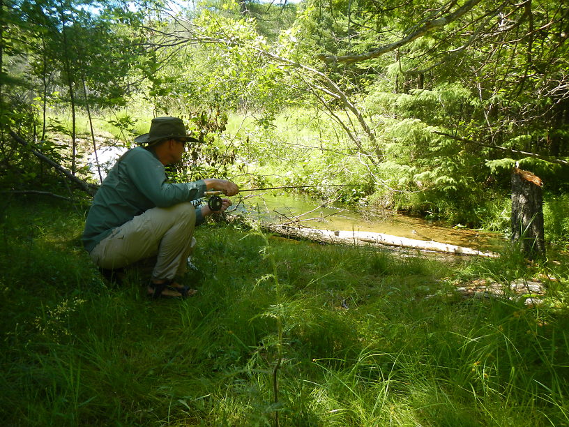 Todd working just below that culvert