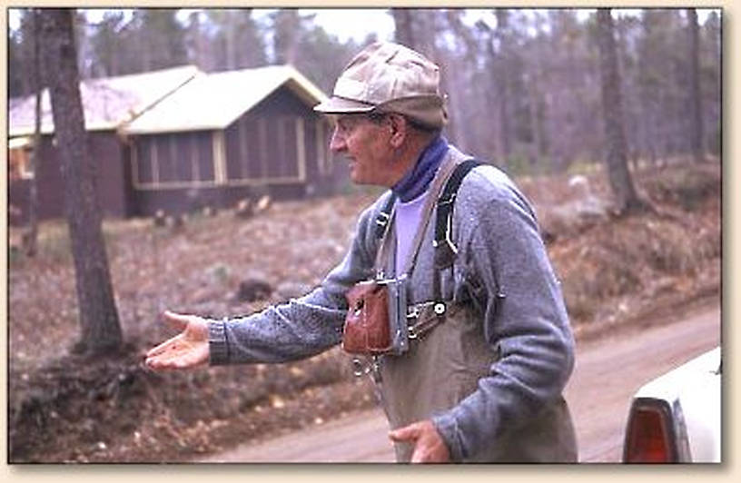 This is a photo for Fred re: his post "What's so Big about the Hex?" From Spence.  It's a photo of V Marinaro on the South Branch of the Au Sable in Michigan sometime in the late 60's.