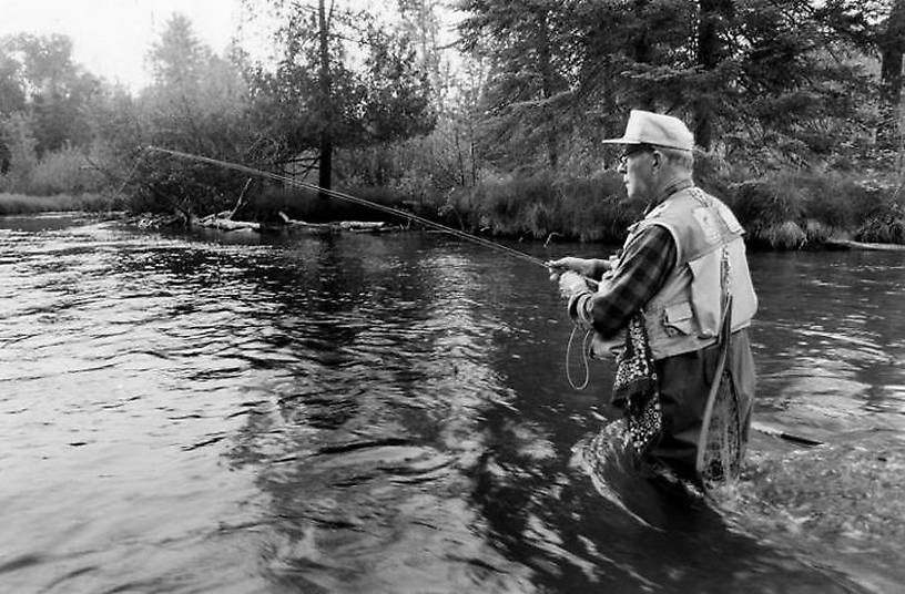 Chauncey Lively on Au Sable Michigan