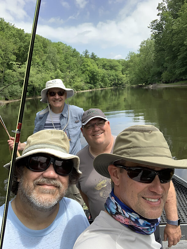 The Four Amigos!  Our host Bill is in the olive-drab shirt