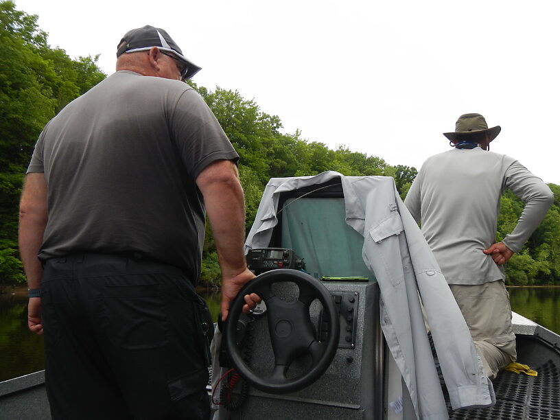 Host Bill and Todd scouting habitat