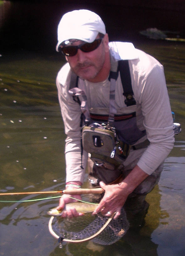 o.k. that one was still rising so i had to catch one on my last cast with bamboo - hell it's only 12:30.  she'll understand.