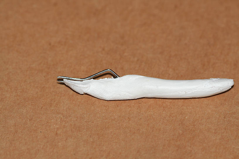 The tweezers I made for shaping tiny hooks.  They are about 2-1/2 inches long including handle.