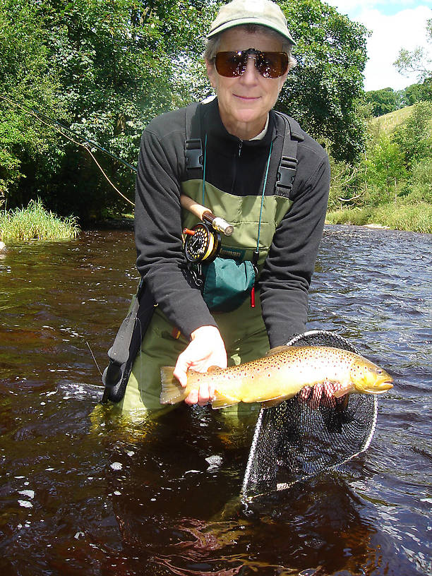 Fish of the Season, according to my guide.  his or mine?  forgot to ask.  British browns are a gorgeous golden brown, no two spot patterns anything alike.  for future recognition, no doubt.