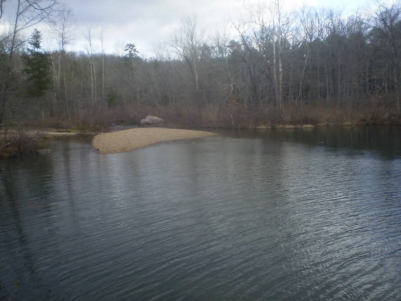 Another view across the pool below the falls.