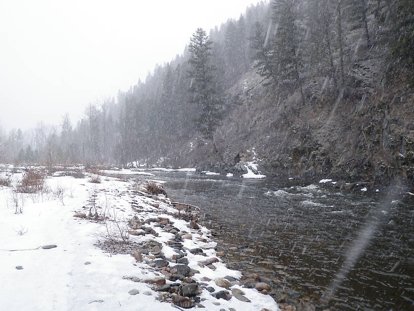 Rock Creek battling the elements!