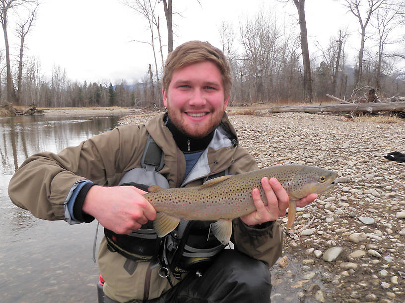 My main man came up to Montana for his spring break so i had to get him on some fish.