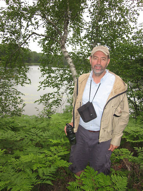 Nerder Birder somewhere in the woods east of Vanderbilt.